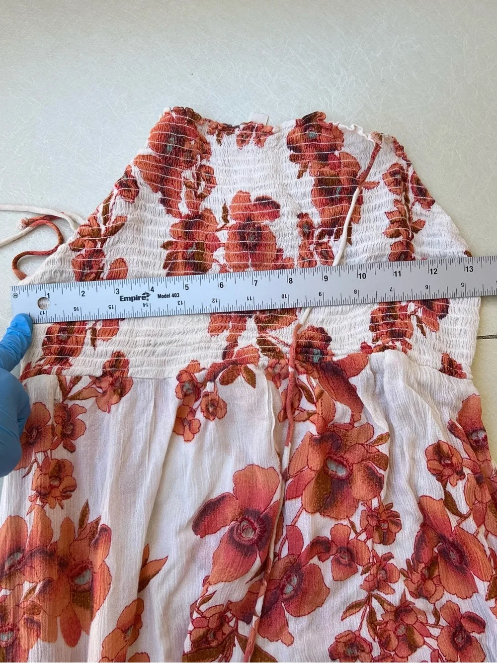 Free people garden party floral print tiered maxi dress Women’s Size XS